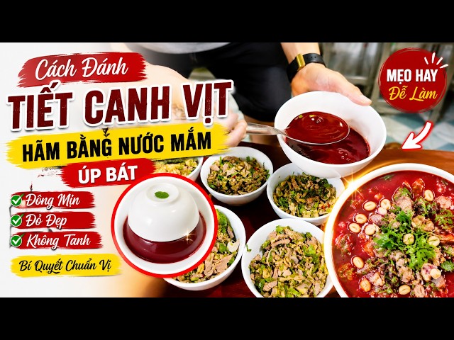 How to Make Duck Blood Pudding Using Fish Sauce – Perfectly Set, Bowl-Flip Success