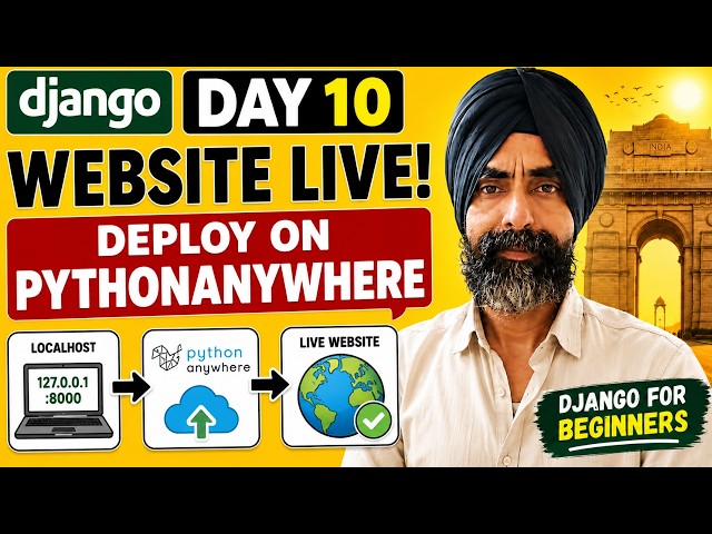 How to Deploy a Django Website for FREE | PythonAnywhere Tutorial (Day 10)