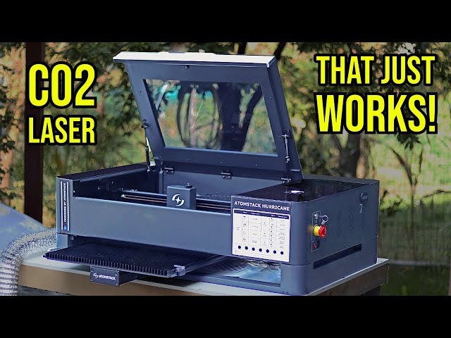 Brand New AtomStack Hurricane CO2 Laser Cutter Review - Better than the xTool P2?