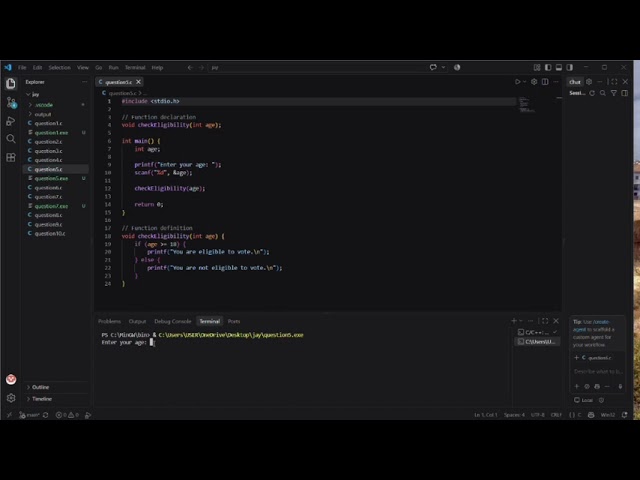 How to use a function in C programming 