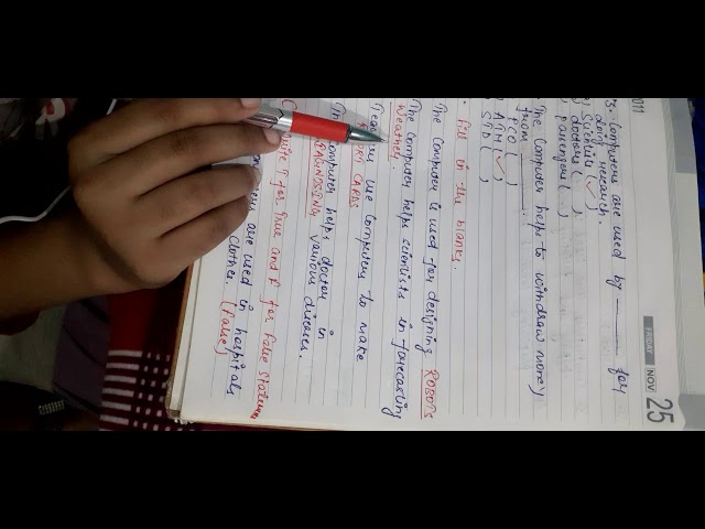 Computer, class-2( ch-2,uses of computer, exercise time)