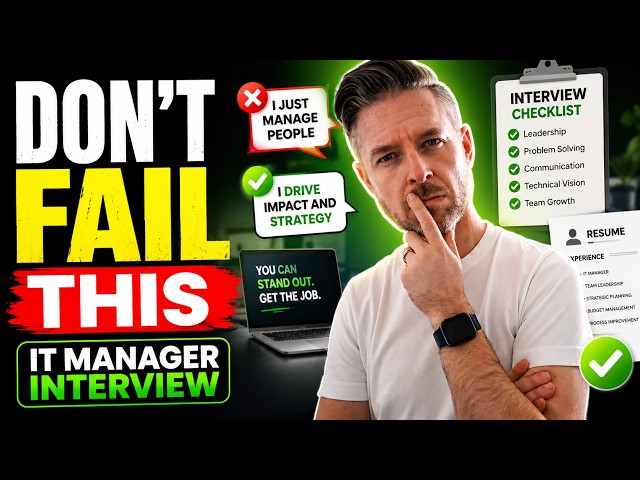 How to Pass your IT Manager Interview: Top Interview Questions RIGHT NOW