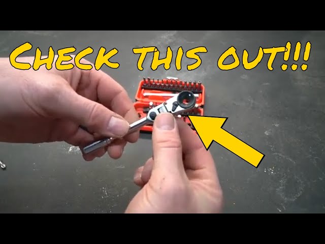 ICON Locking Flex Head Ratchet And Bit Set, 35 Pc by Harbor Freight tools! NTDT!