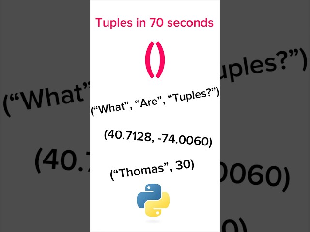 Understand Python Tuples in 70 Seconds ⏱️