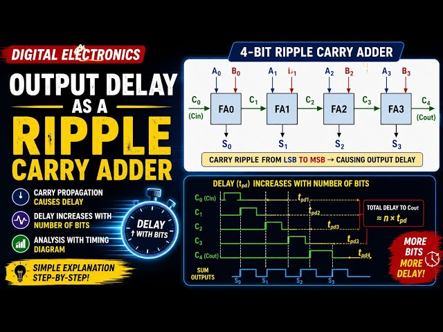 Ripple Carry Adder | Propagation Delay | Digital Electronics | Hindi