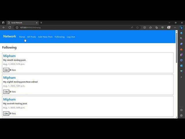 CS5 Web Project 4 Social Network