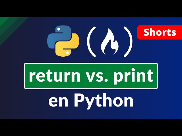 Python return vs. print() - Differences and How to Use Them with an Example #Shorts