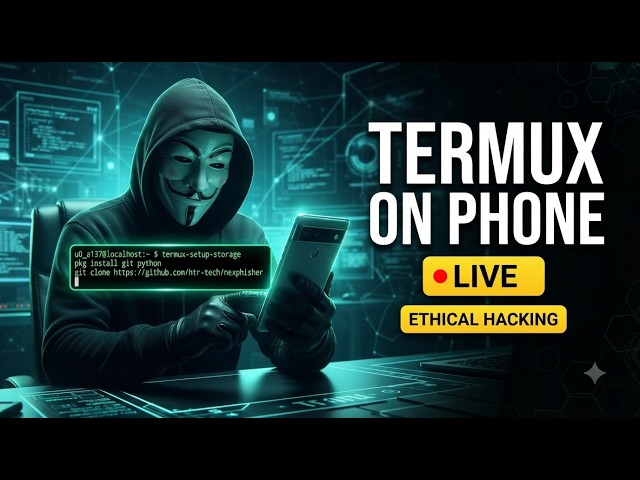 ETHICAL HACKING ON PHONE 🔥 Termux Installation + Live Q&A | Kali Linux Tools