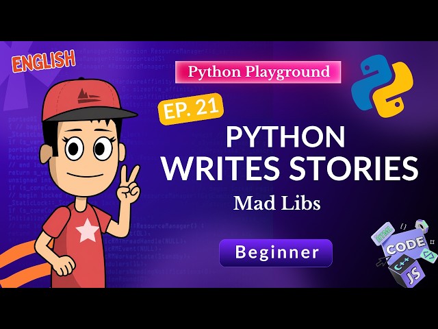 Python Mad Libs Story Generator | Funny Python Project | Ep 20  #python #pythonforbeginner