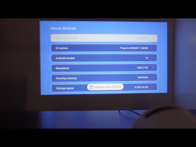 How To Put HY300 projector in Developer Mode