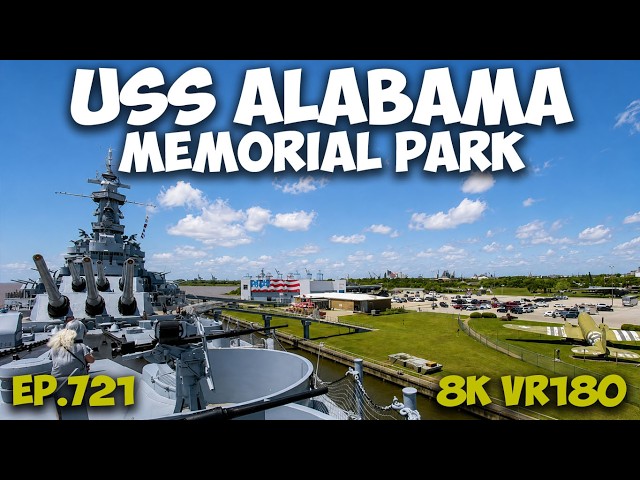 Mobile, Alabama: USS Alabama Battleship Memorial Park ep.721 Part 3 #8k #vr180 #3d #travel #history