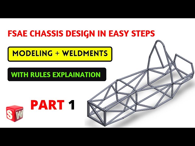 FSAE Chassis Design with Weldments in SolidWorks | With Complete Rules Explanation | Formula Student