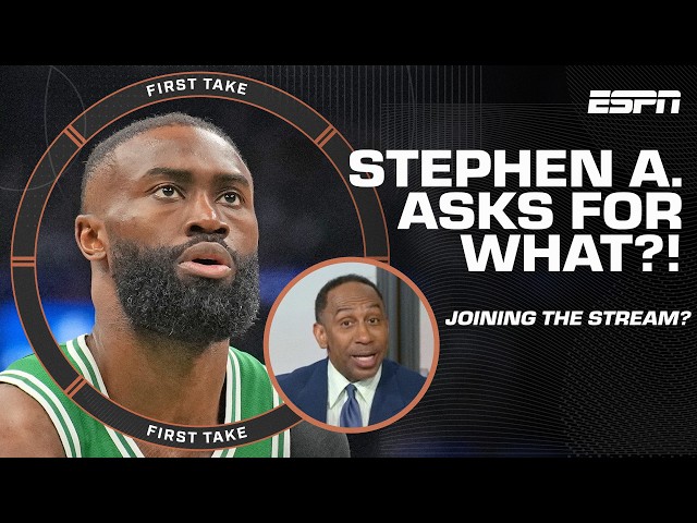 Stephen A. says he’d join Jaylen Brown’s stream?! 👀 | First Take