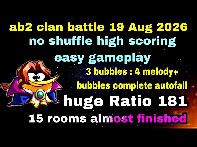 Angry birds 2 clan battle 19 Aug 2026 no shuffle easy gameplay Ratio 181 #ab2 clan battle today