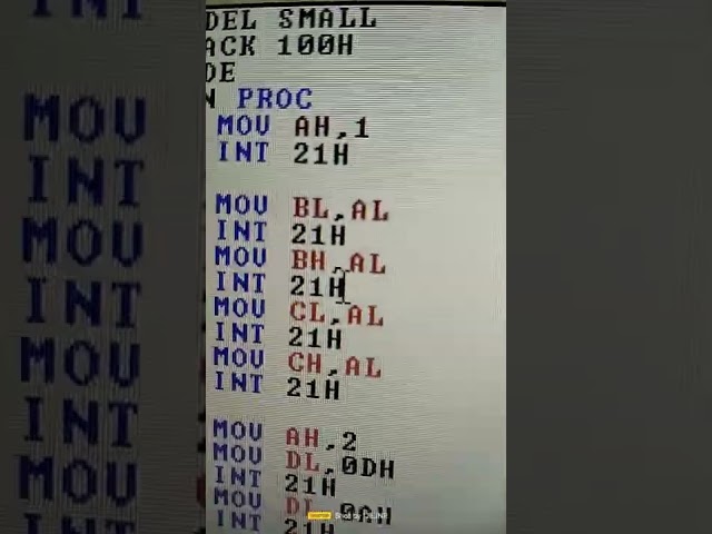 Microprocessor and Interfacing System Bangla (Lab-2 Procedure) using EMU-8086 4 Input=4 Output