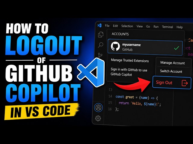 How to Logout of GitHub Copilot in VS Code 2026 (Quick + Easy)