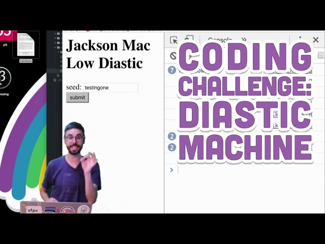 Coding Challenge #37: Diastic Machine