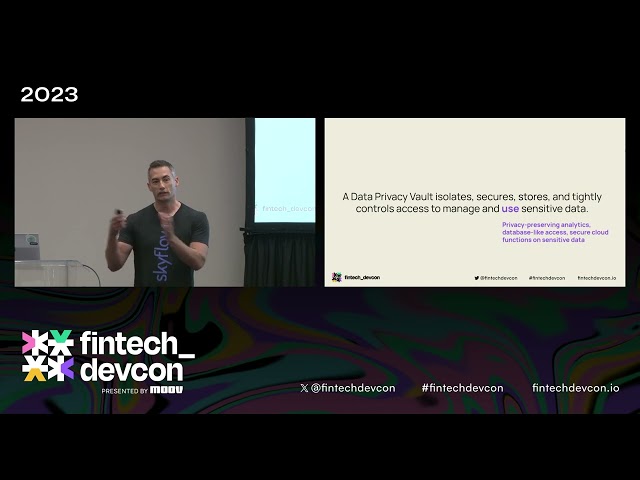 fintech_devcon 2023 | Safeguarding sensitive data with a data privacy vault w/ Sean Falconer