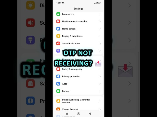 How to Fix OTP Not Receiving on Android 📩