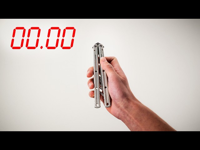 World's Fastest Way To Open A Butterfly Knife!?