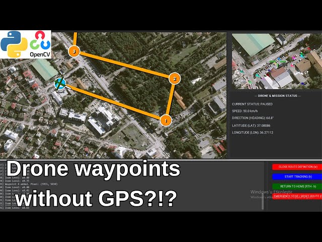 Visual Waypoint Drone Flight: AI-Powered Navigation Without GPS | Python OpenCV