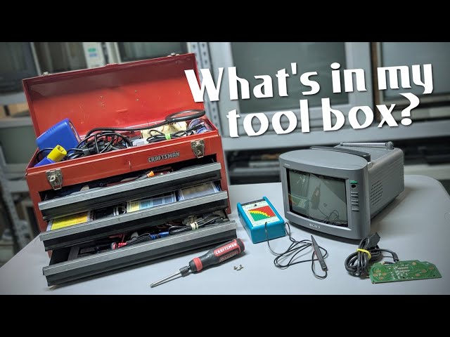 A tour of my electronics repair toolbox - The stuff I use to maintain my retro consoles and TVs!