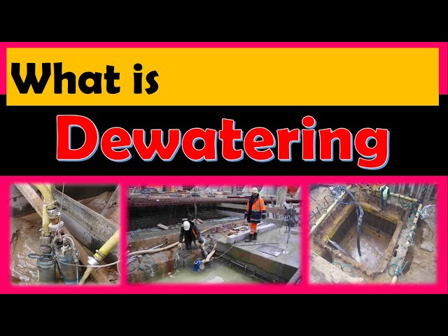 What is Dewatering?
