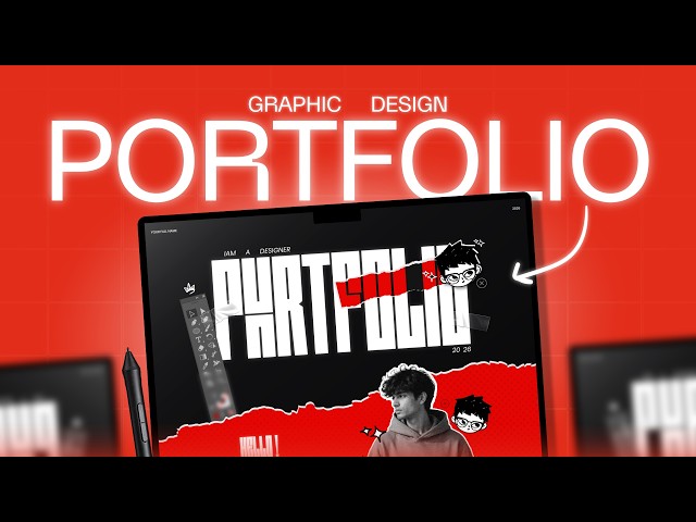 How to Build a Pro Graphic Design Portfolio (Mixed-Media Style)