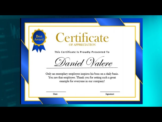 Certificate Design In MS Word #msword #certificate #design