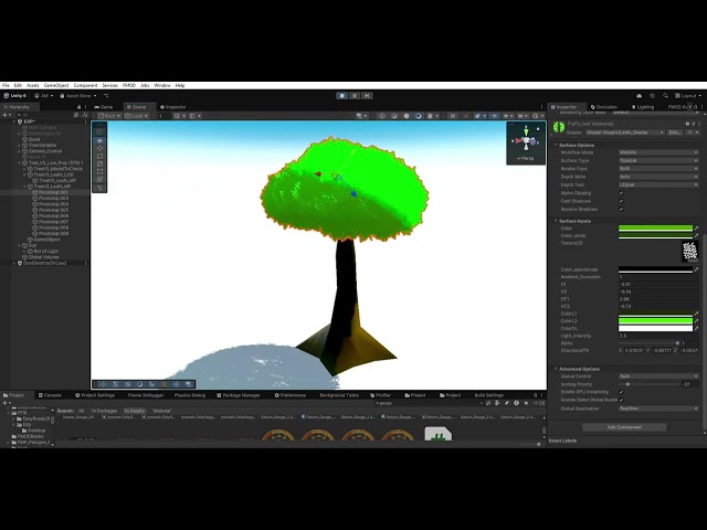(WIP) New URP Unity Leafs shader for my game. Made with research and Chat GPT.