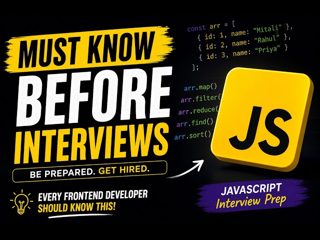 JavaScript Interview Question #10 (2026) | JS Array Practice