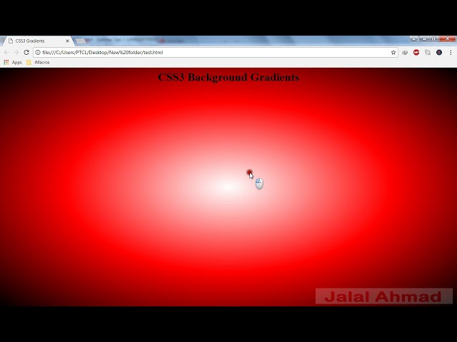 css3 tutorial - css gradient background - radial gradient css