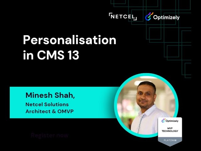 Personalisation in CMS 13: A Quick Demo