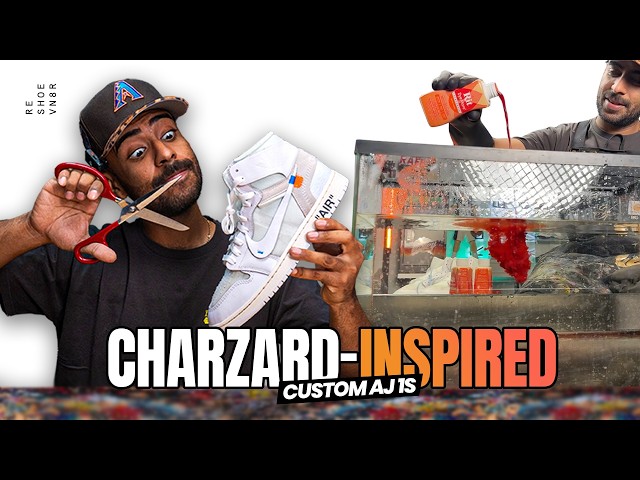 I Turned Virgil Abloh Archives AJ 1s Into a Charizard-Inspired Custom!