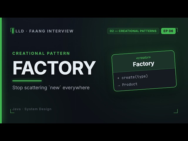 Factory Pattern Java | Factory Method vs Abstract Factory | LLD Interview | Low Level Design