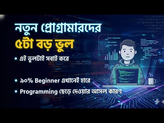 Programming শেখার শুরুতে যে ৫টা ভুল সবাই করে | Beginner Programming Mistakes in Bangla