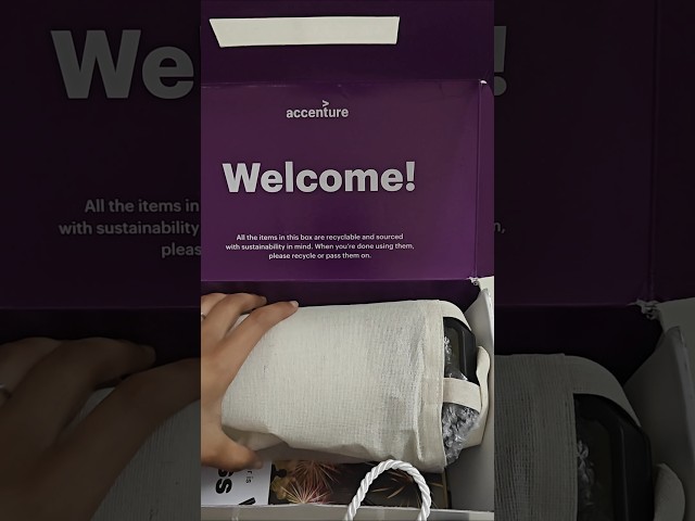 My welcome kit from Accenture 2025 😊#shorts #short #viralvideo #viralshorts #recipe #corporate