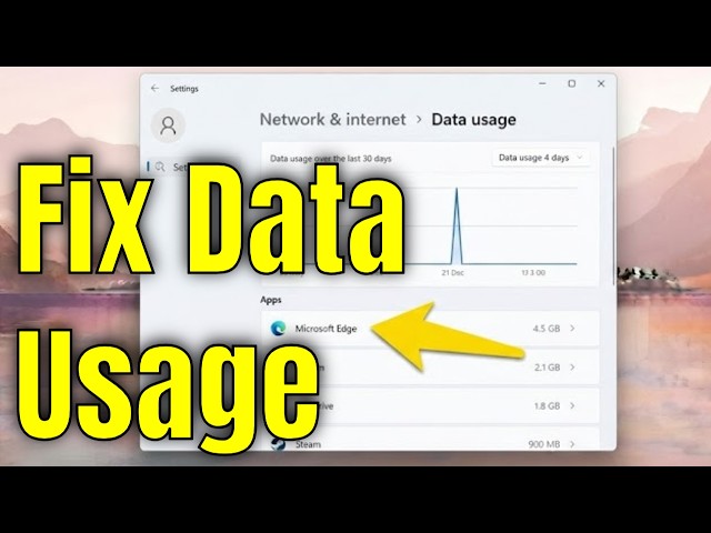 How To Stop High Internet Data Usage In Windows 10/11- Full Guide
