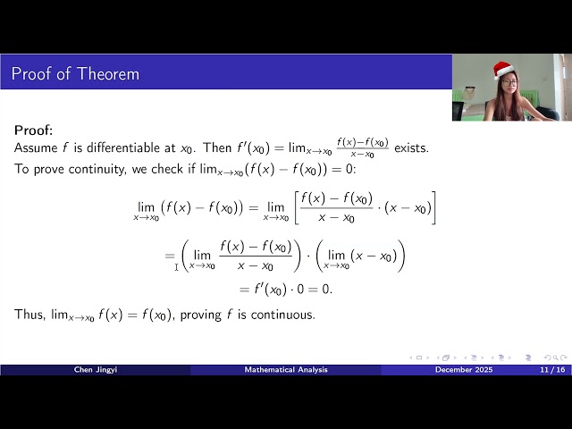 From Smooth to Continuous 🐣 | Differentiable ⇒ Continuous💕