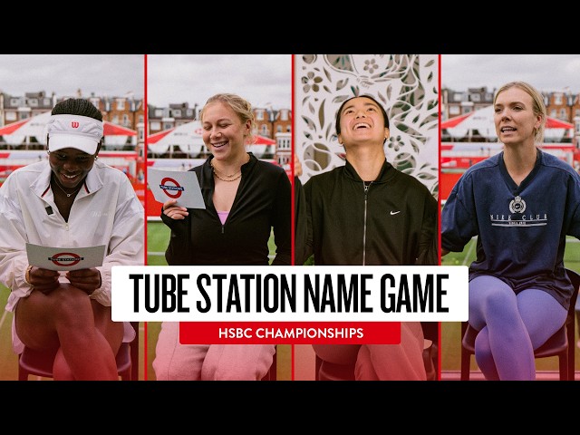WTA Tennis Stars vs London Underground Names 😂 | HSBC Championships 2026 | LTA