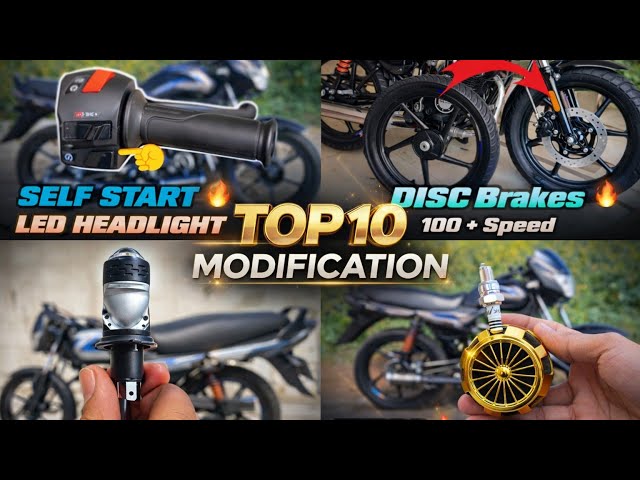 Top 10 Modification in Bajaj CT 100