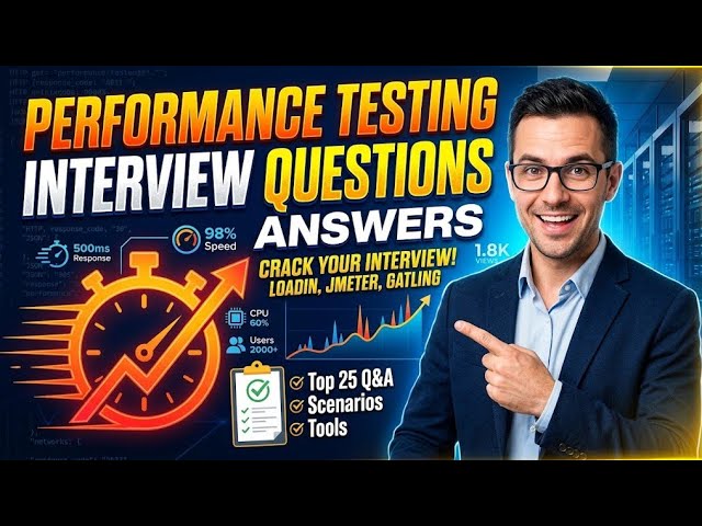 [2026]: Performance Testing - All (Top 50) Interview questions & answers in 50 mins 🚀