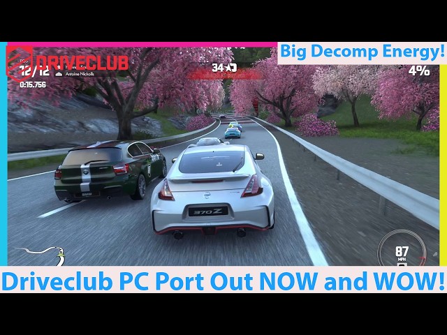 Driveclub PC Port Out NOW! 4K60 and Updated; More PS4 PC Ports