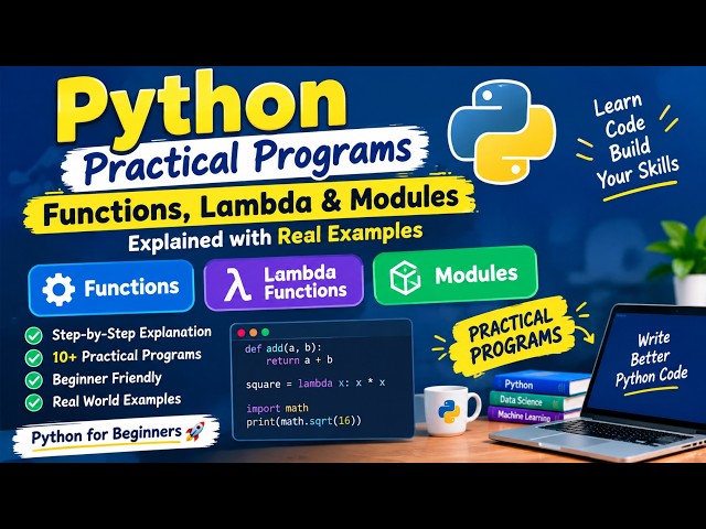 Python Functions with Different Arguments | Practical Programs for Beginners | Python Tutorial