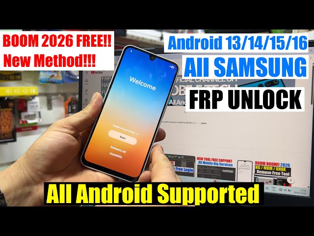 Samsung FRP Tool 2026, Google Account Remove Android 13/14/15/16 | FRP Bypass