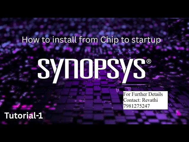 Synopsys Tool Instalation on Linux🔥Step-by-Step Guide VLSI Tutorial ChipToStartups Revathi7981275247