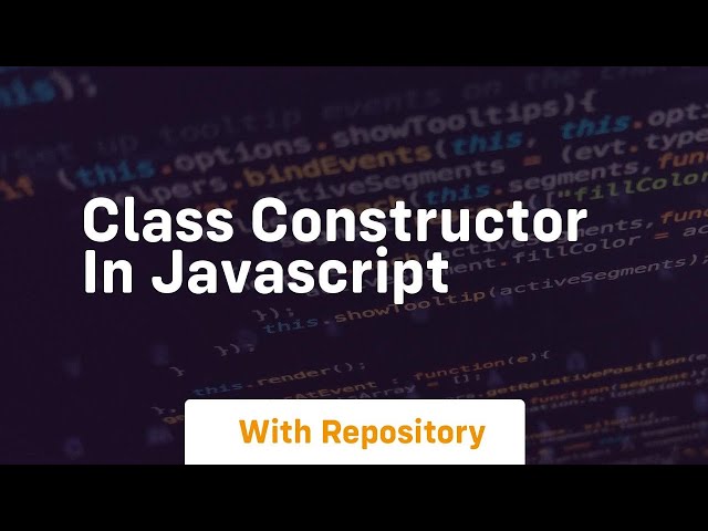 class constructor in javascript