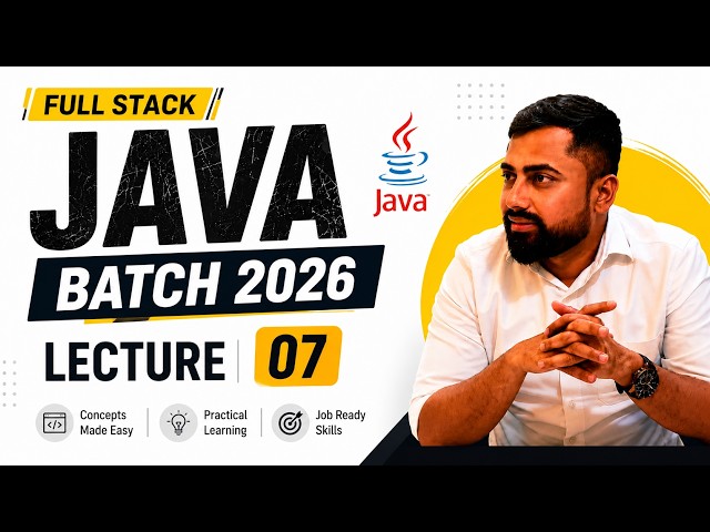 Full Stack Java — Class 7: Operators | IT Shaala Batch 2026