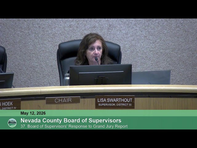 Nevada County Board of Supervisors Meeting May 12, 2026