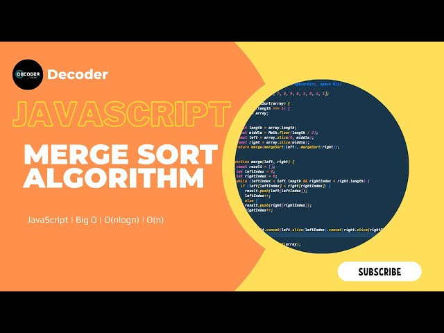 Learn JavaScript | Big O Notation | O(n) | Data Structure Algorithms | Merge Sort | part-3